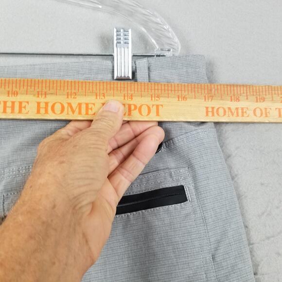 O'Neill Shorts Mens 38 Gray Crossover Hybrid Stretch Quick Dry Zip Pocket D-Ring - Picture 9 of 16